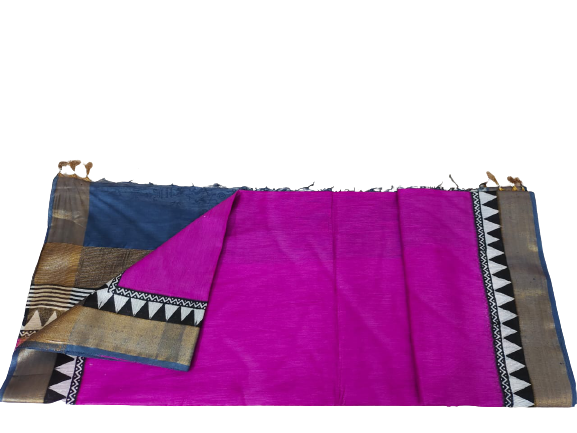 TUSSAR SILK PRINT SAREE