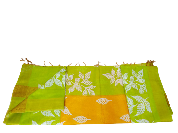 TUSSAR SILK PRINT SAREE