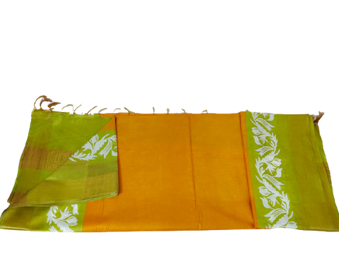 TUSSAR SILK PRINT SAREE