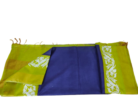 TUSSAR SILK PRINT SAREE