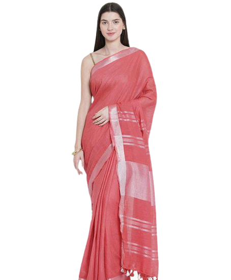 Semil linen soft saree SILK ZONE