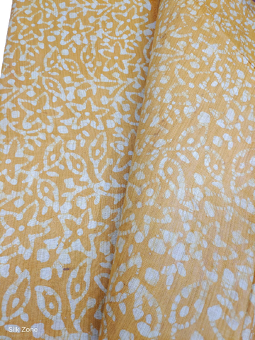 Cotton dupion batik print fabric SILK ZON