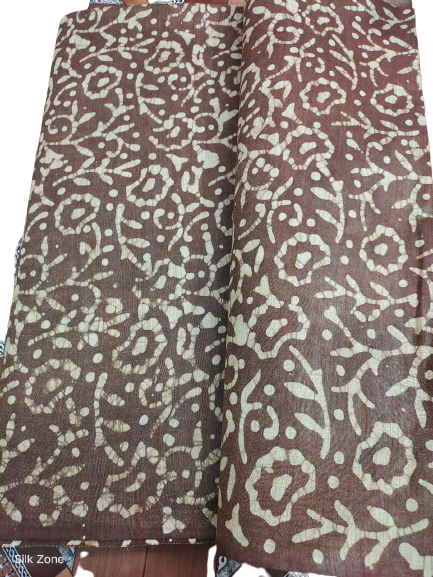 Cotton dupion batik print fabric SILK ZON