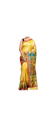 Pure Tussar Silk print saree