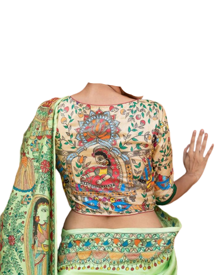 Pure Tussar Silk print saree