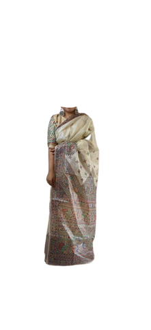 Pure Tussar Silk print saree