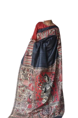 Pure Tussar Silk print saree