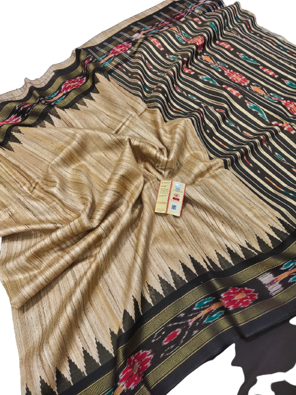 Pure tussar ghicha saree