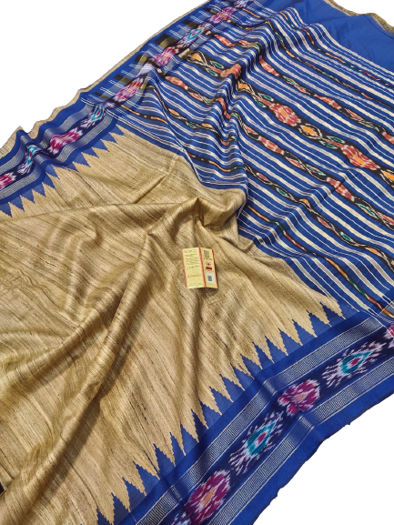 Pure tussar ghicha saree