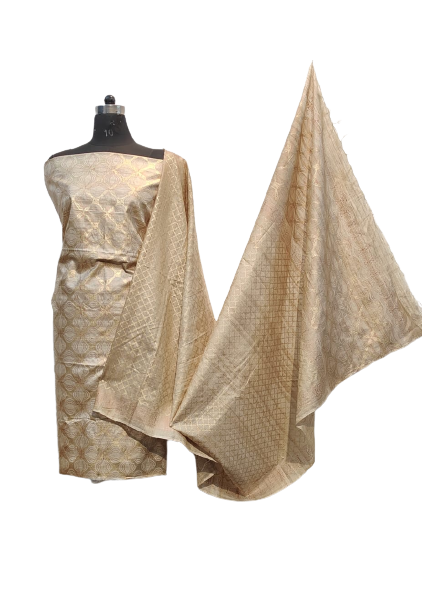 Pure desi tussar khadi suit