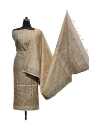 Pure desi tussar khadi suit