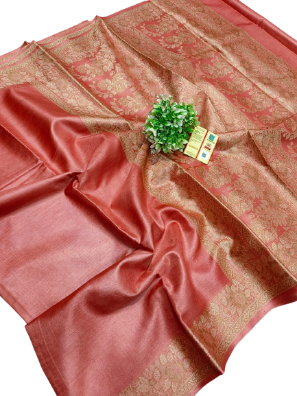 Pure tussar silk saree