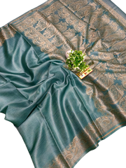 Pure tussar silk saree