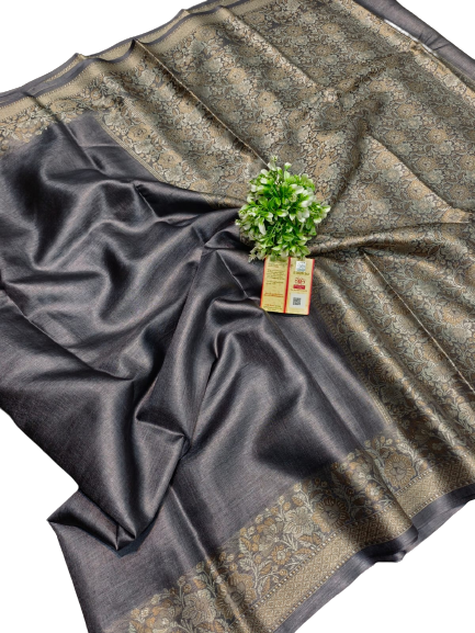 Pure tussar silk saree