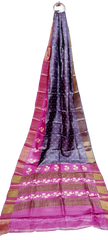 Tussar handblock print saree