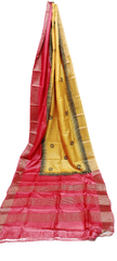 Tusssr handblock print saree