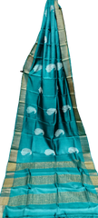 Tussar handblock print saree