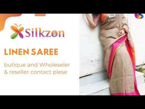 Linen saree