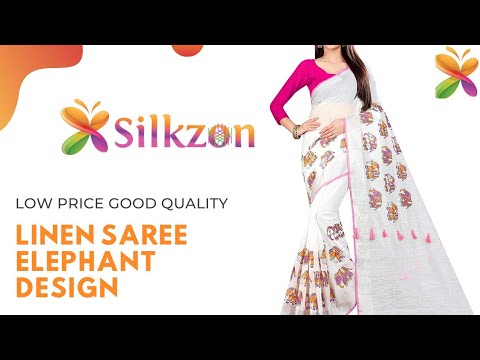 Linen palin saree