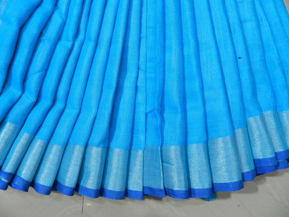 Cotton slub saree width blouse INDIA SILK P.W.C.S. LTD