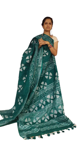 Khadi Linen saree SILKMA