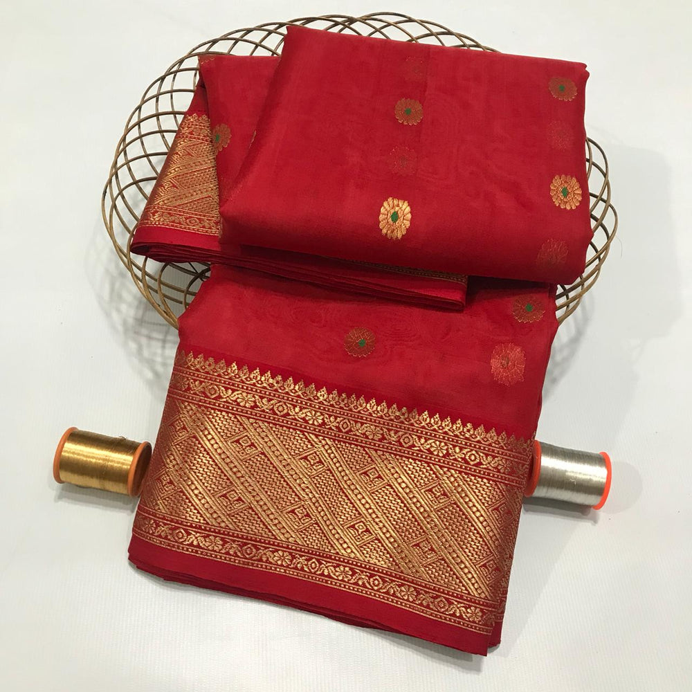Pure Chanderi Silk Saree ASFIYA