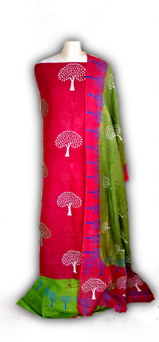 Linen Print Suit SILK ZONE