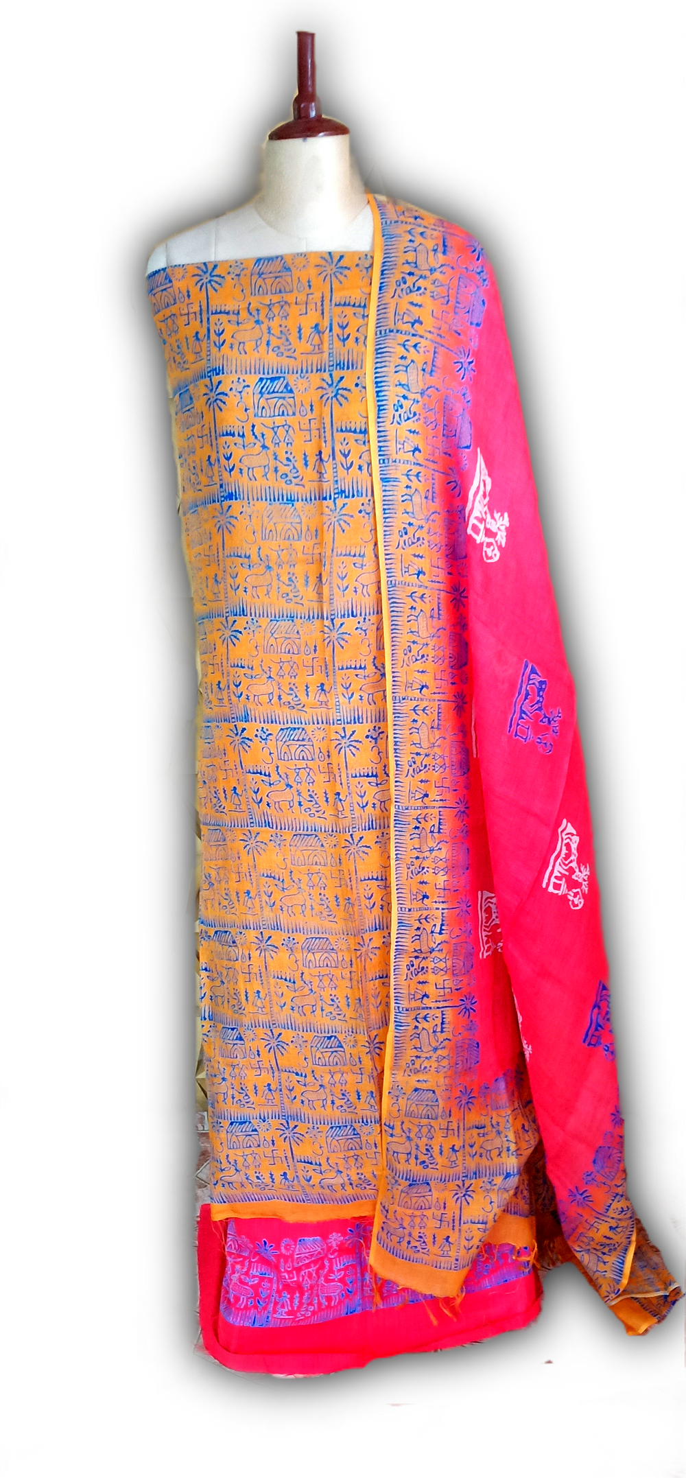 Linen Print Suit SILK ZONE