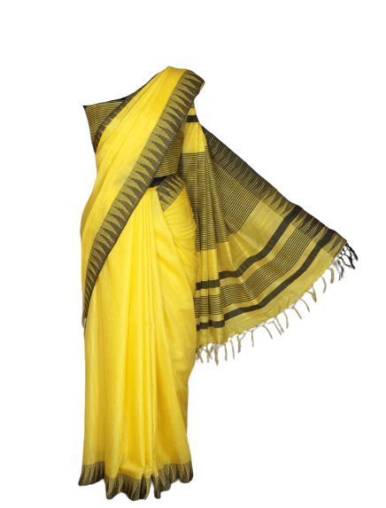 Buy SWIFFIN Premium Collection Cotton Silk Paithani Yellow Saree For  Women/Women Saree With Unstitched Blouse- BM-YELLOW-MAROON-RED Online at  Best Prices in India - JioMart.