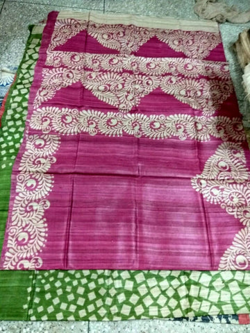 Tussar silk saree SILK ZONE