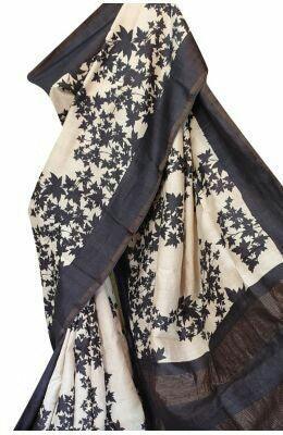 Tussar silk saree SILK ZONE