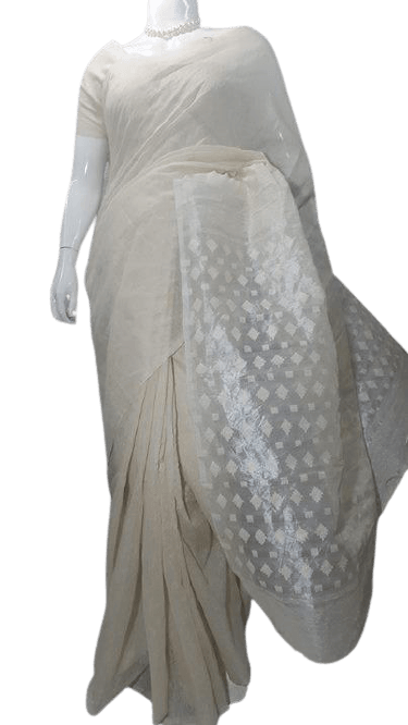 TUSSAR SILK PRINT SAREE