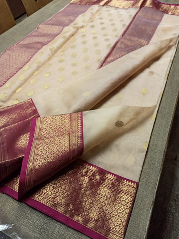 Pure Chanderi Silk Saree MYCHANDERI