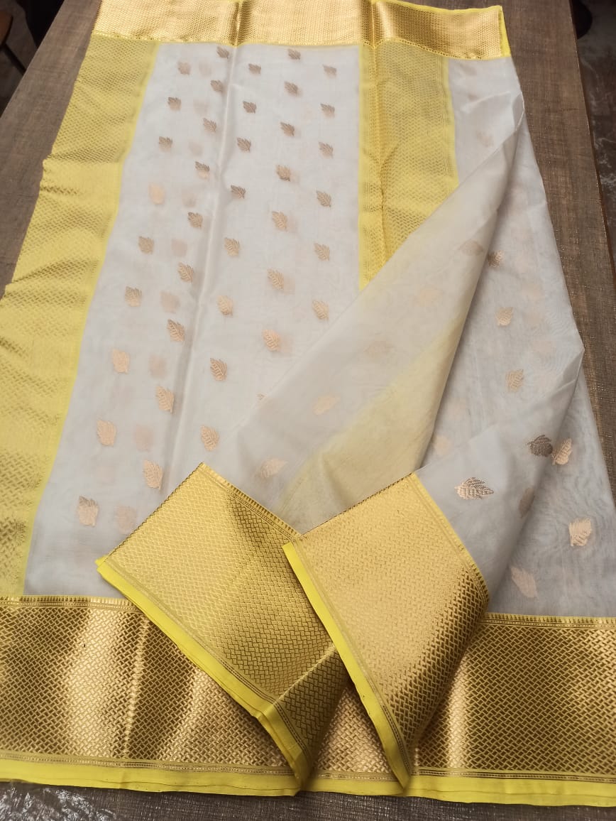 Pure Chanderi Silk Saree MYCHANDERI