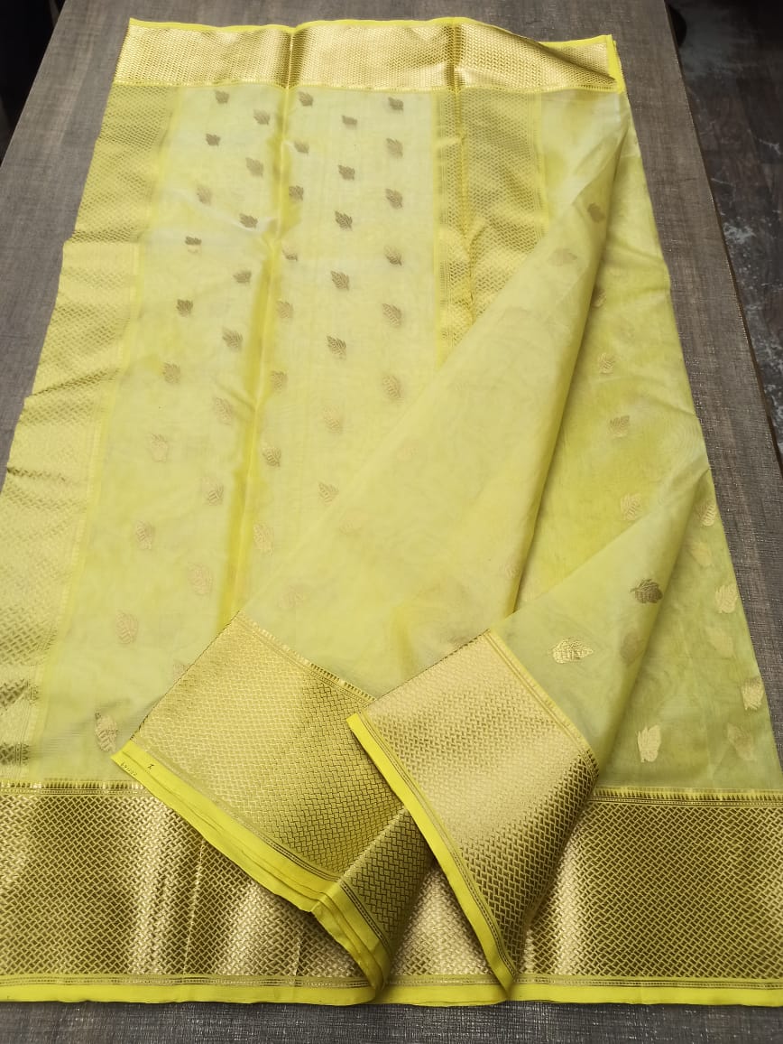 Pure Chanderi Silk Saree MYCHANDERI